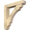 Ekena Millwork Olympic Craftsman Rough Sawn Bracket w/ Offset Brace, Douglas Fir, 6"W x 32"D x 32"H BKT0604X32X32OLY04RDF - alternate 1